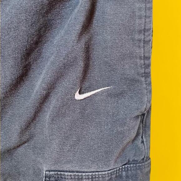 Nike Cargo Utility Shorts Black XL | 100% Cotton | Elastic Waist - Picture 2 of 7